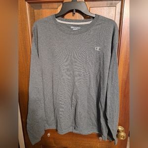 Champion sz LRG gray long sleeve tee